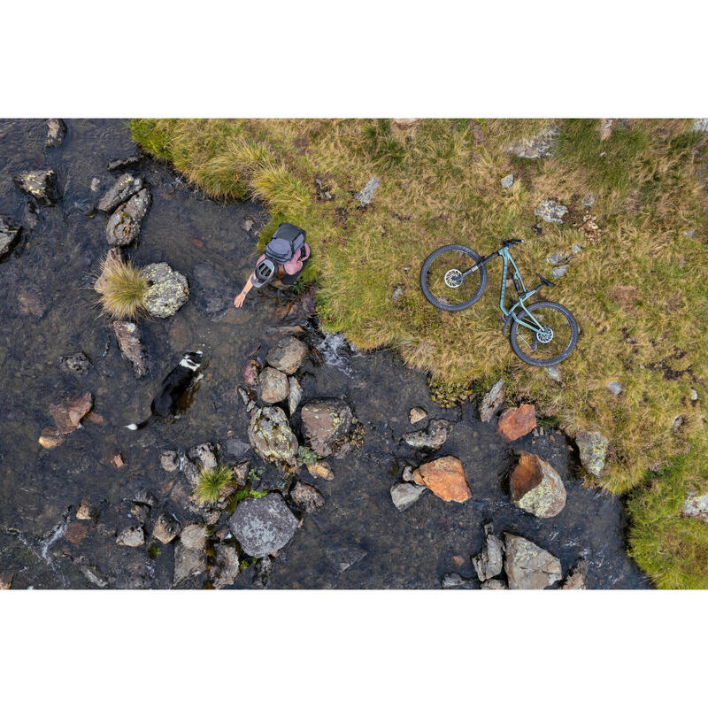 Vélo VTT tout suspendu All Mountain FEEL 700 S, vert