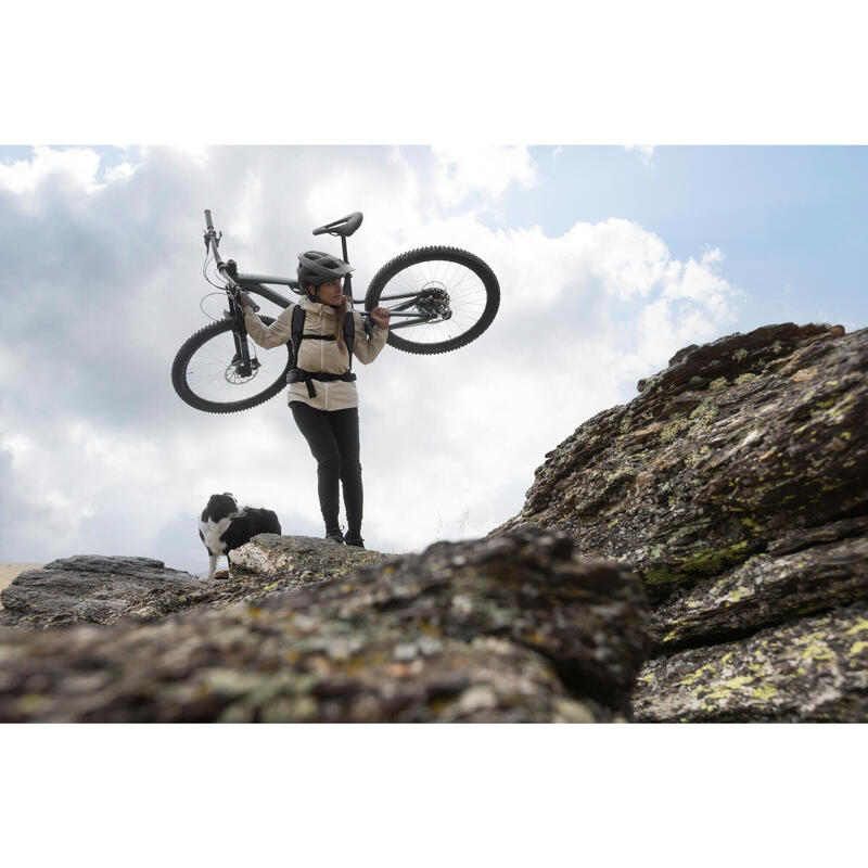 Geacă ploaie MTB Confort 900 Bej Damă