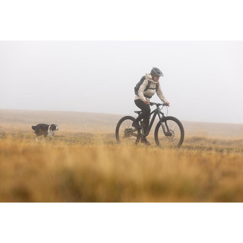 Geacă ploaie MTB Confort 900 Bej Damă