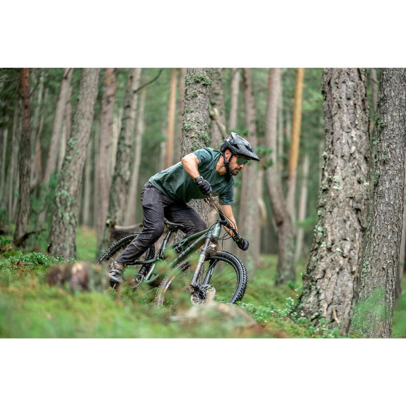 All-mountain mountainbike full suspension Feel 700 S groen