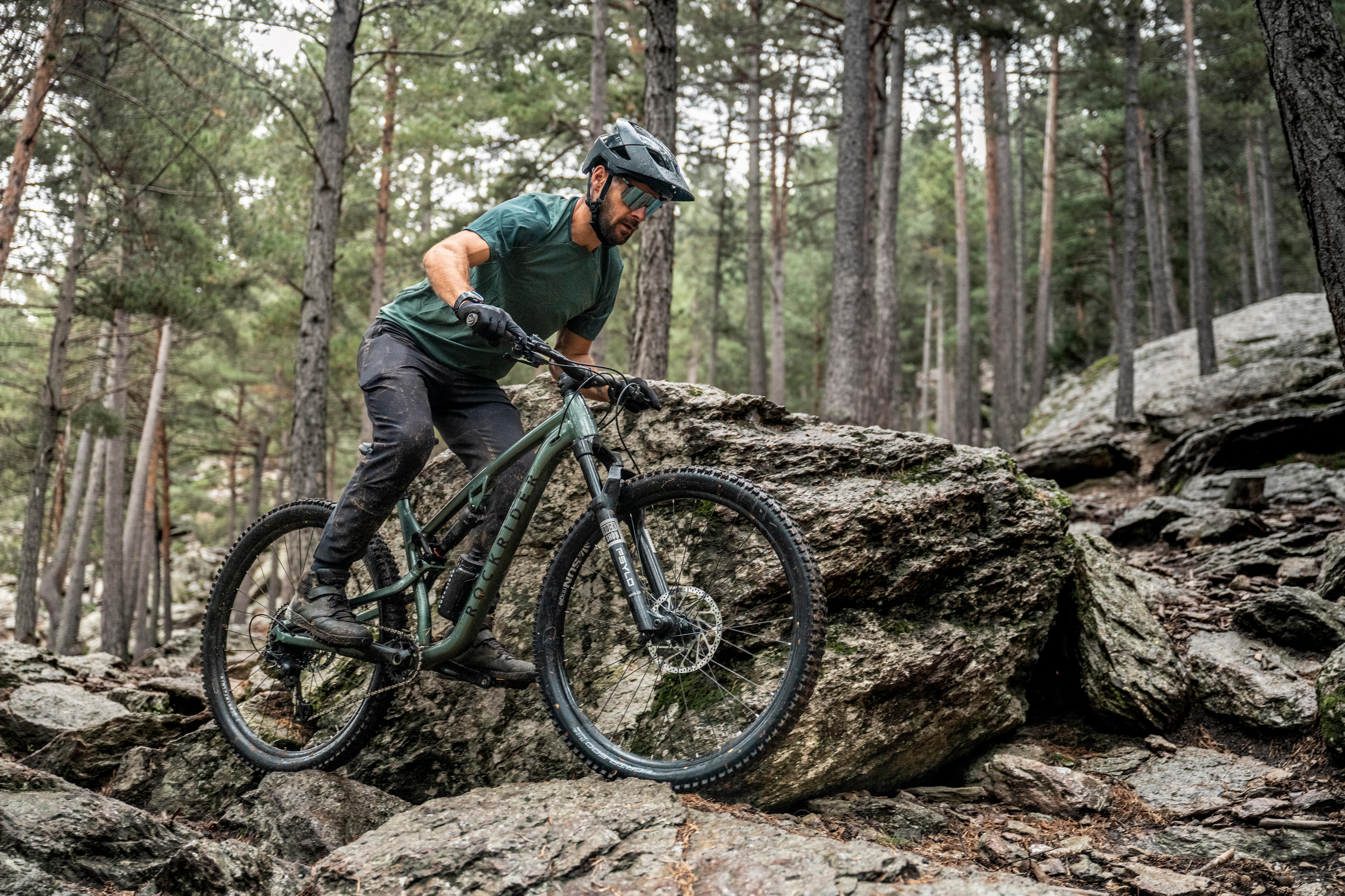T-shirt de vélo de montagne avec poche sécurisée homme - ROCKRIDER