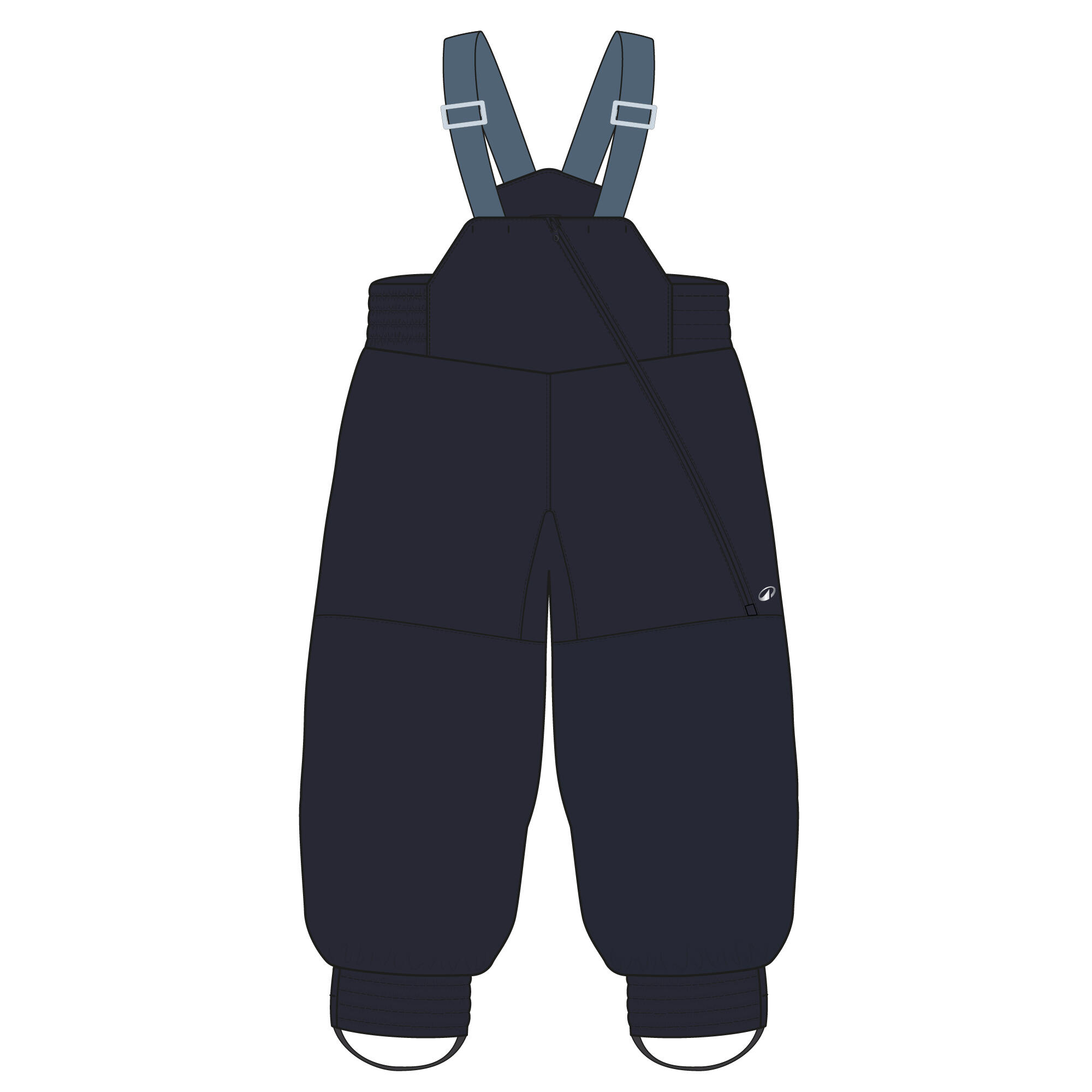 Kids’ Warm Ski Bib Pants, 500 Age 1–5 - WEDZE