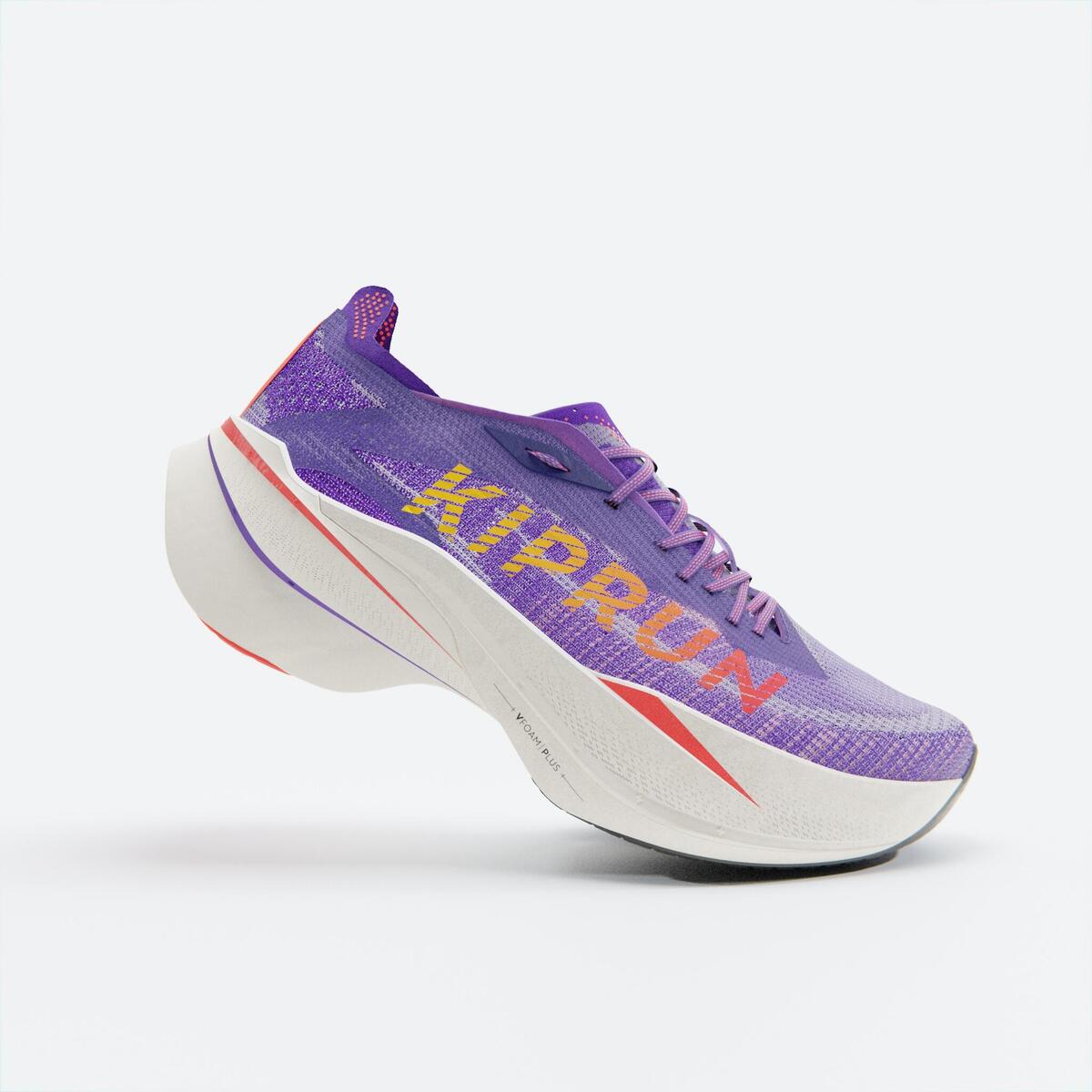 Chaussures de Running à plaque Carbone Femme, KIPRUN KD900X LD+ Violet