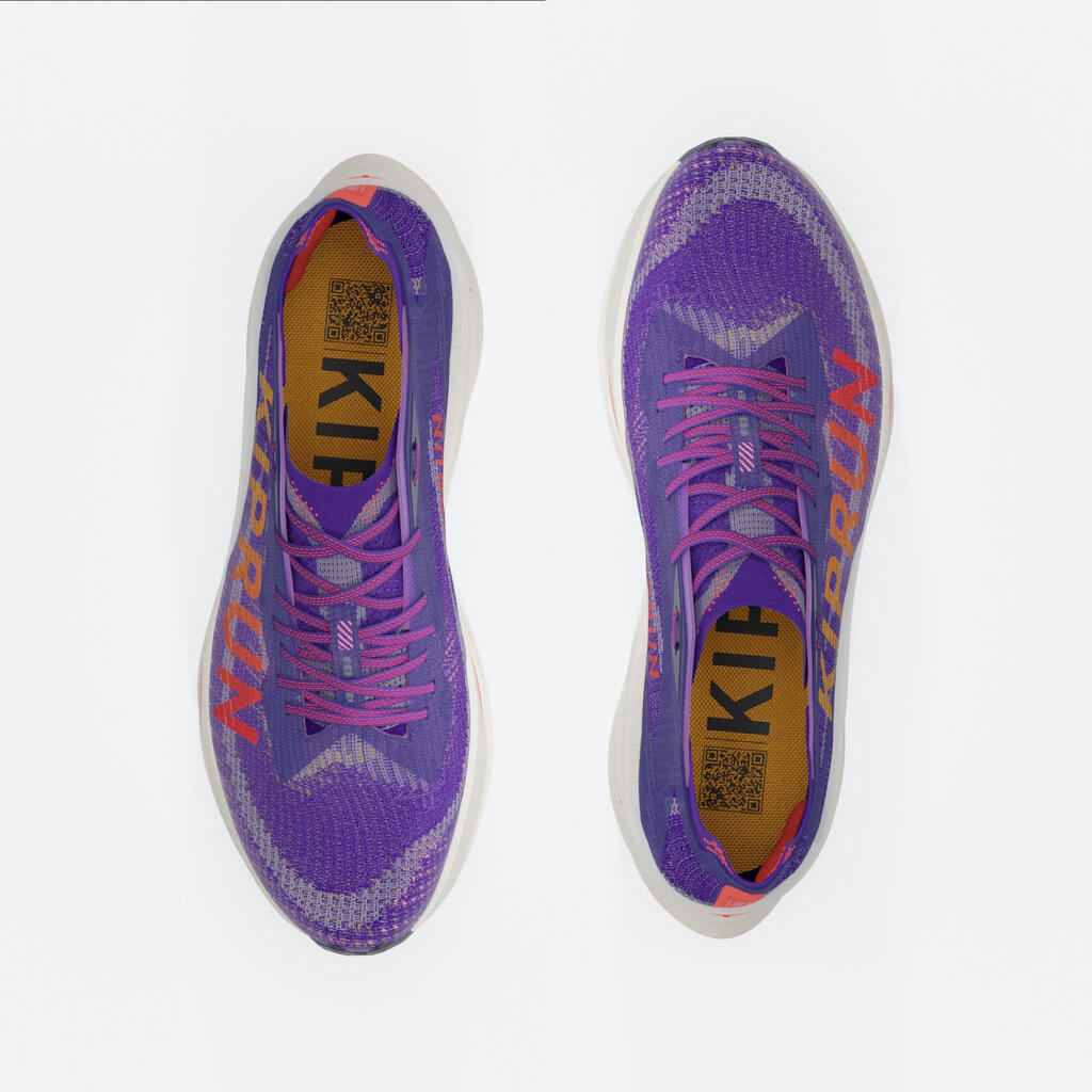 נעלי ריצה לגברים עם סוליית קרבון, דגם KIPRUN KD900X LD+‎ - סגול