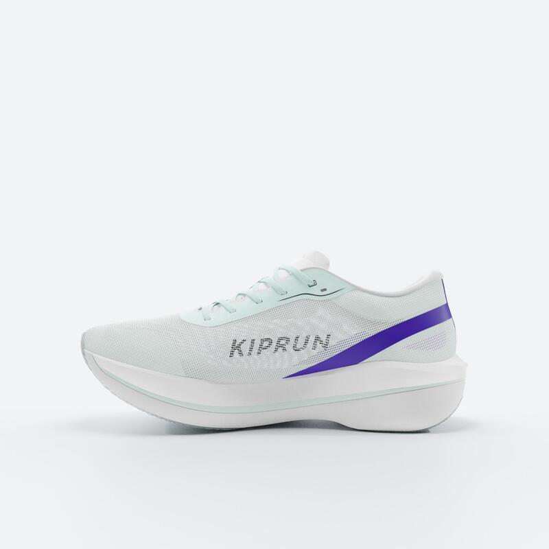 Chaussures de running avec plaque Carbone Femme - Kiprun KD900X.2 Vert Violet