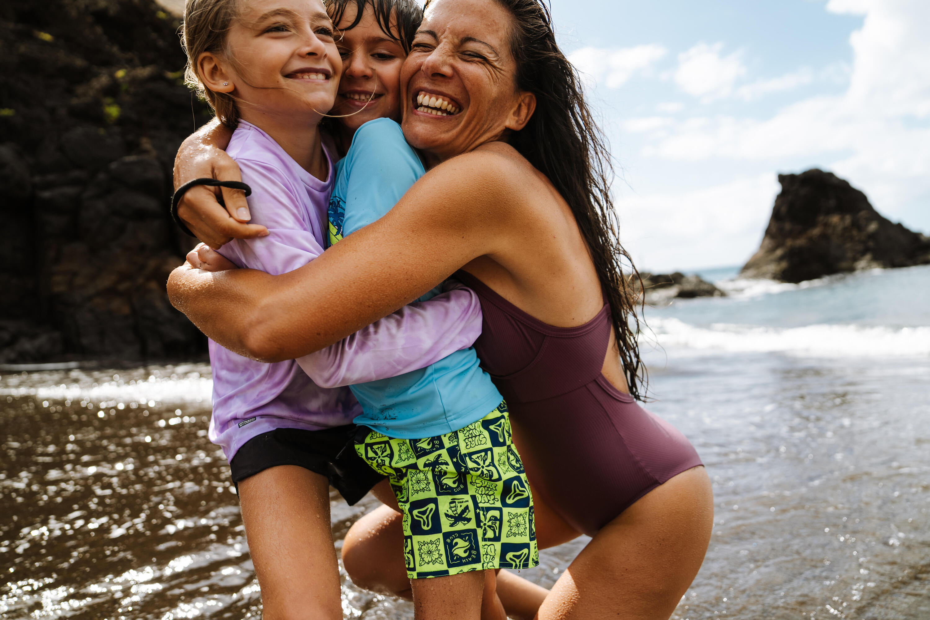 Short de surf garçon, 100 Âge 4-8 ans 5/6