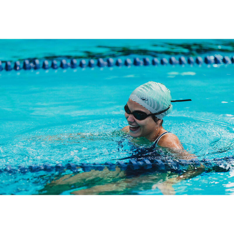 Bonnet de bain silicone - anoi blanc