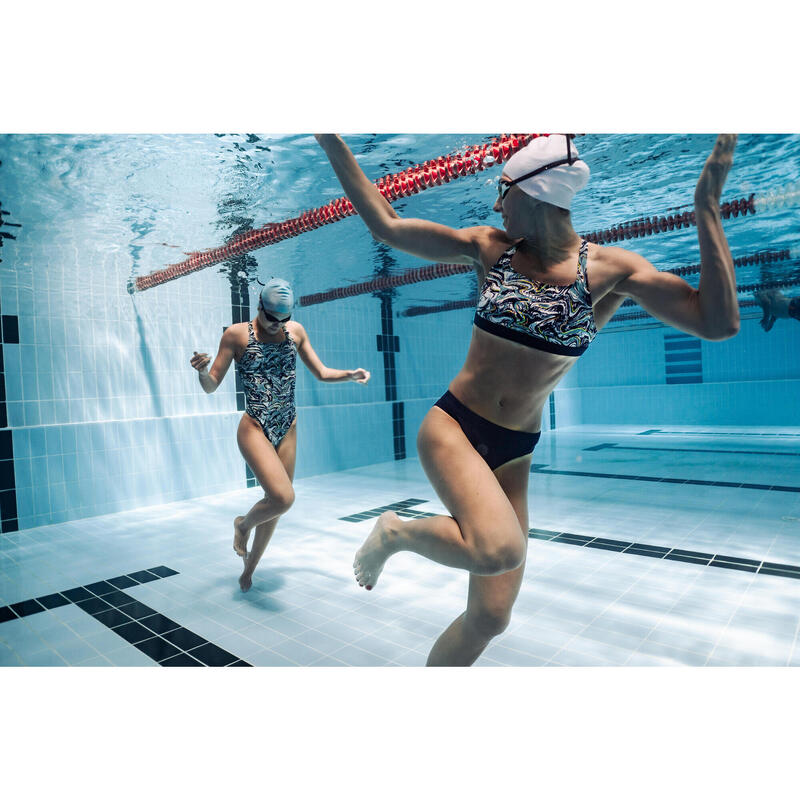 Haut de maillot de bain natation Femme - Kamyleon vai blanc