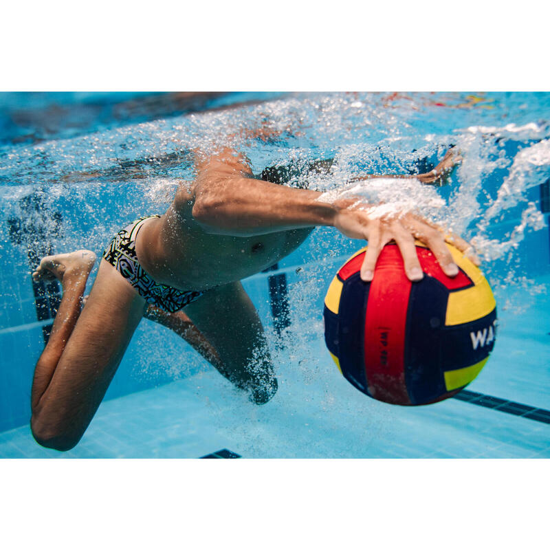 Slip de bain water polo Homme - 500 Tiki gris
