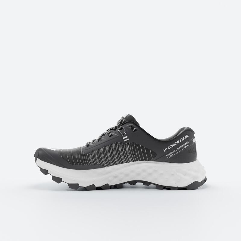 Chaussures de Trail Running Homme, Kiprun MT Cushion 2 Gris