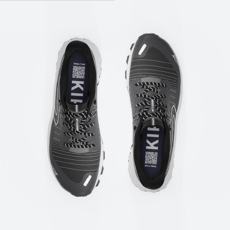 Chaussures de Trail Running Homme, Kiprun MT Cushion 2 Gris