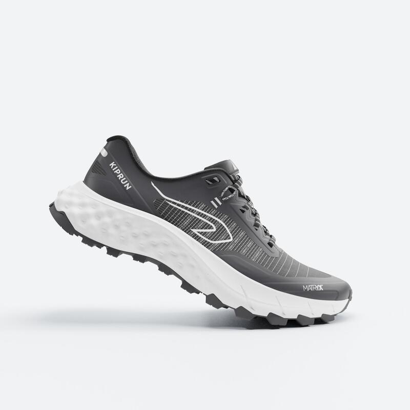 Chaussures de Trail Running Homme, Kiprun MT Cushion 2 Gris