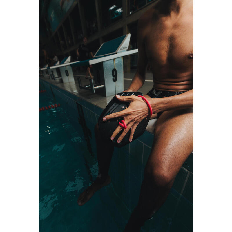 PALAS DE NATAÇÃO 900 L PRETO VERMELHO