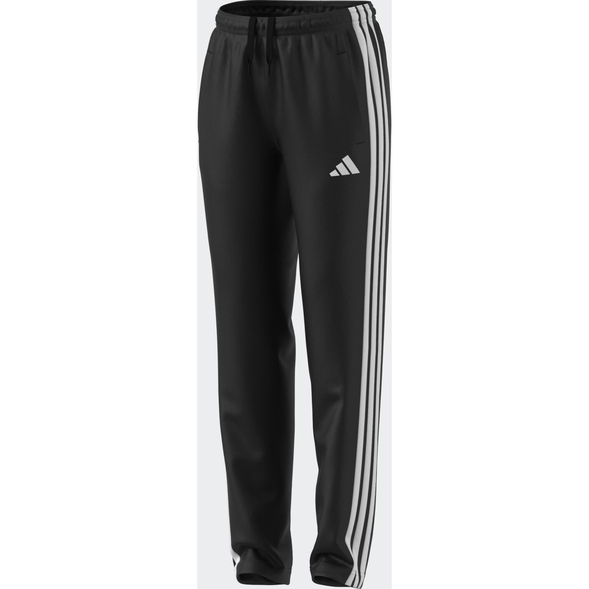 Pantaloni tuta ADIDAS bambino ginnastica regular fit traspiranti con tasche neri 2/16