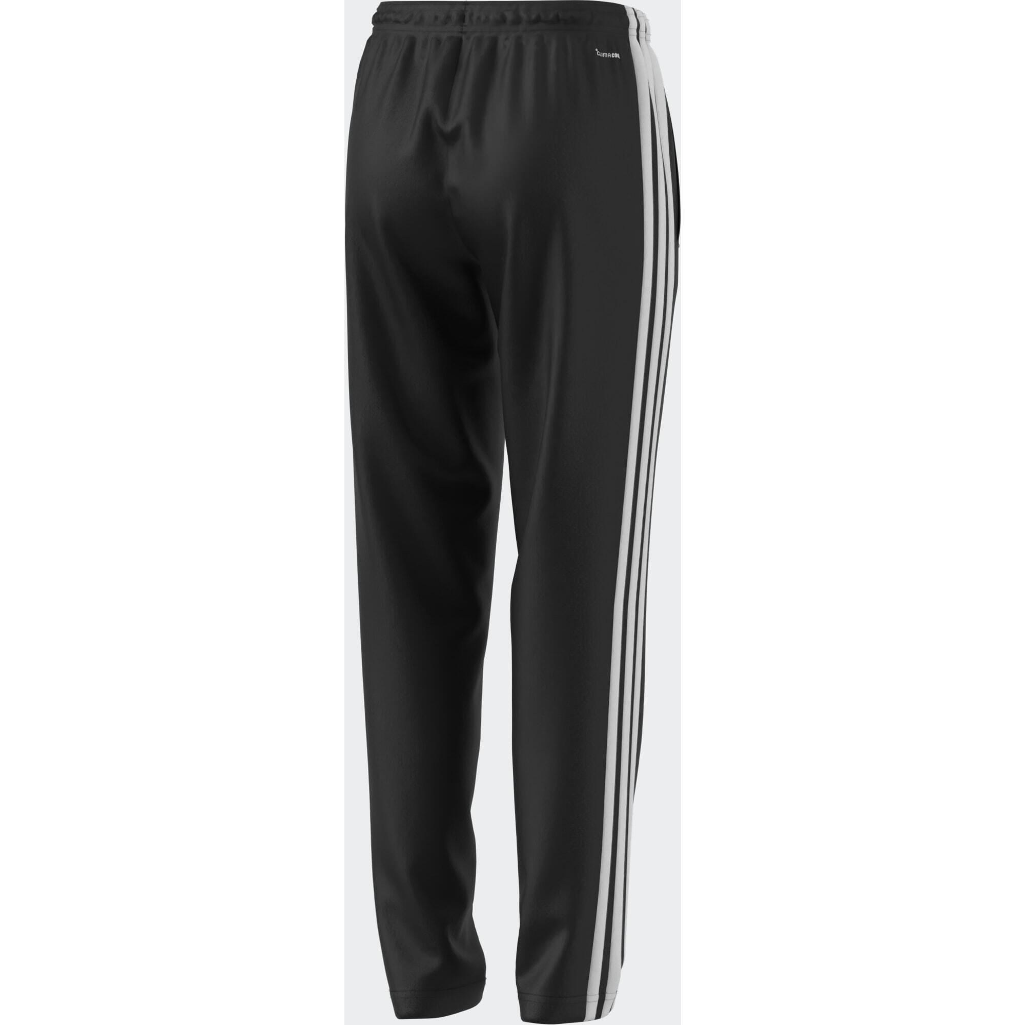Pantaloni tuta ADIDAS bambino ginnastica regular fit traspiranti con tasche neri 10/16