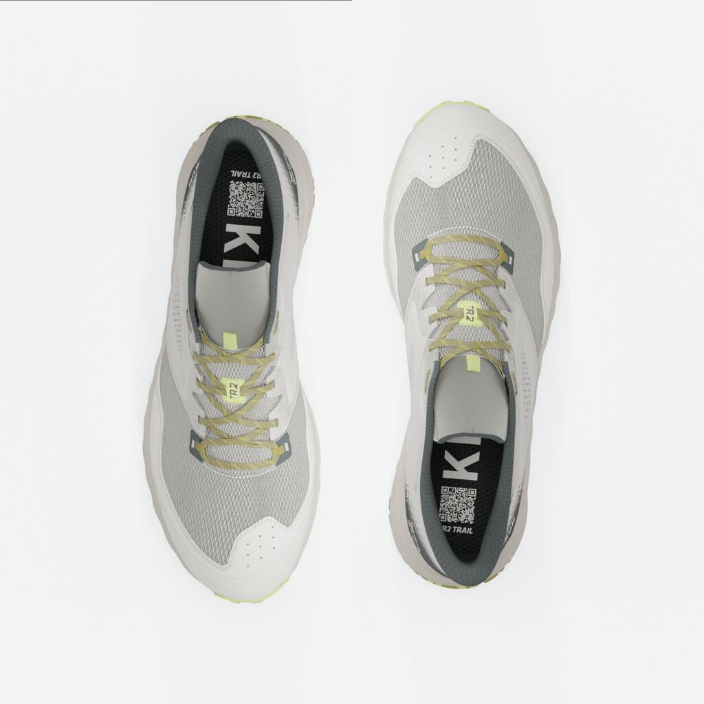 Chaussures de Trail Running Homme, Kiprun TR2 Beige Jaune
