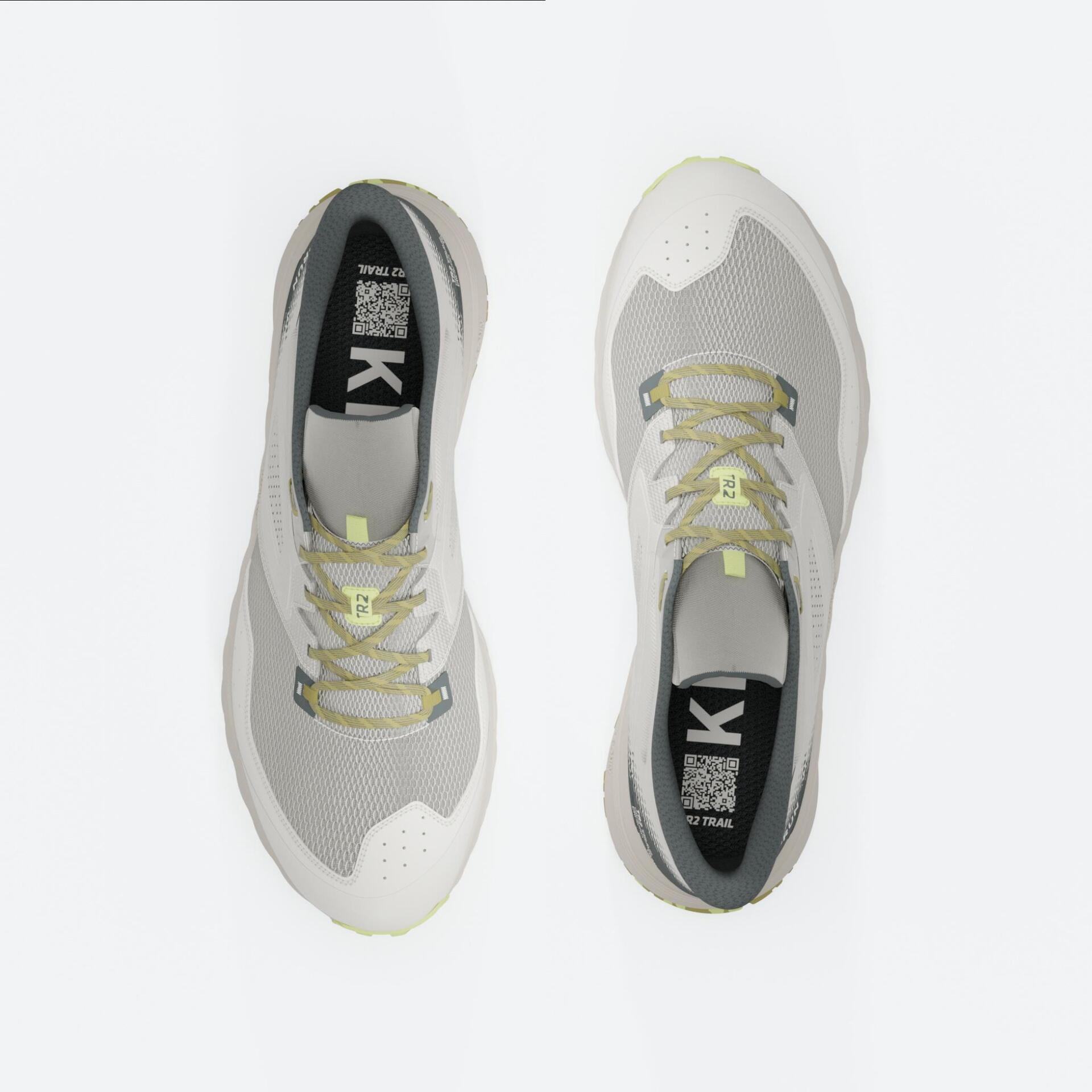 Kiprun TR2 Men's Trail Running Shoes Beige/Yellow