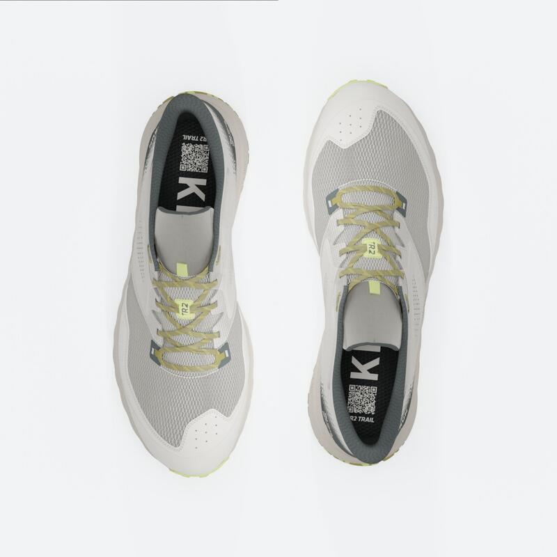 Chaussures de Trail Running Homme, Kiprun TR2 Beige Jaune