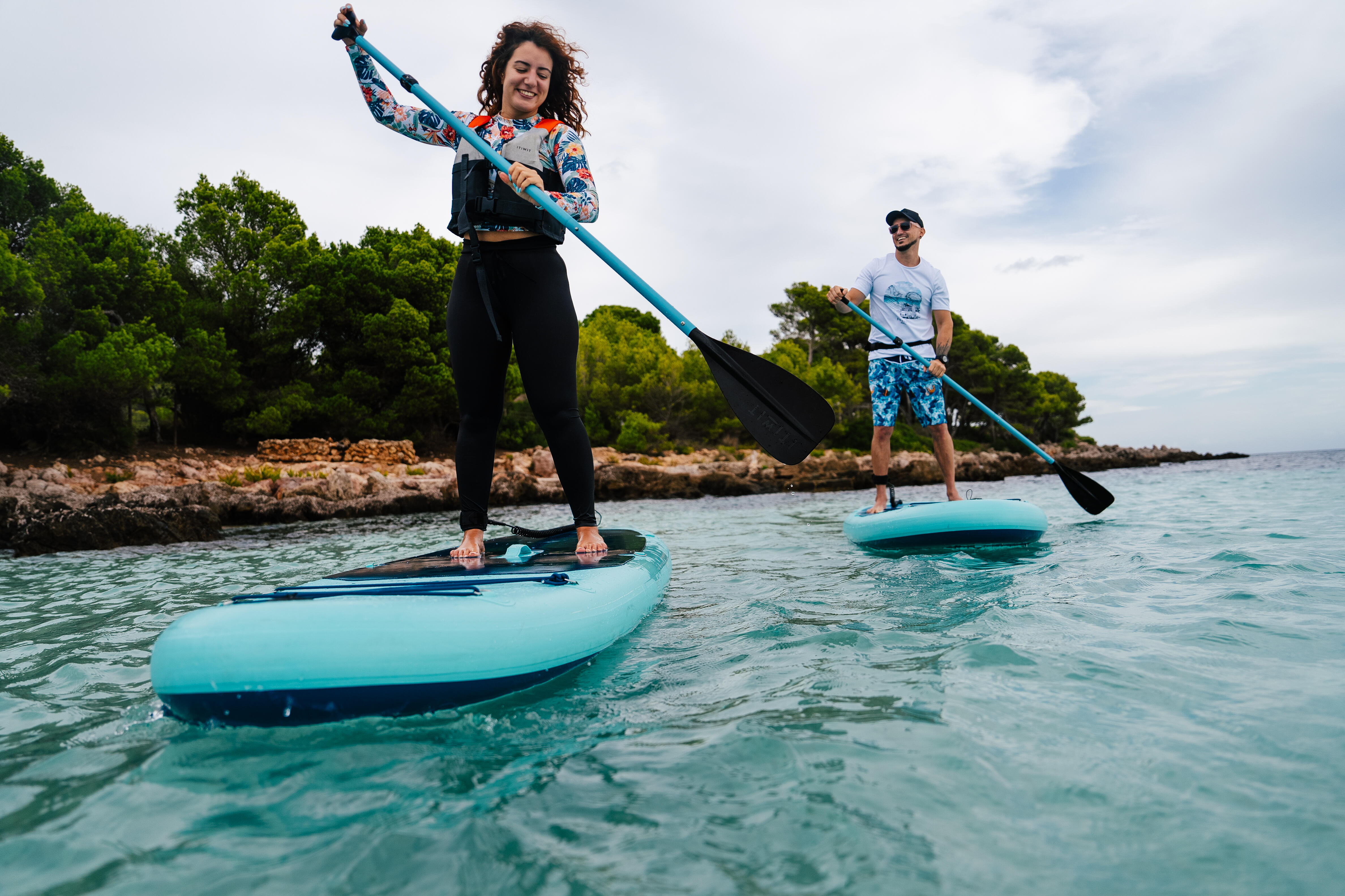 10’6 Inflatable Stand Up Paddle Set for 1-2 People, 100 - ITIWIT
