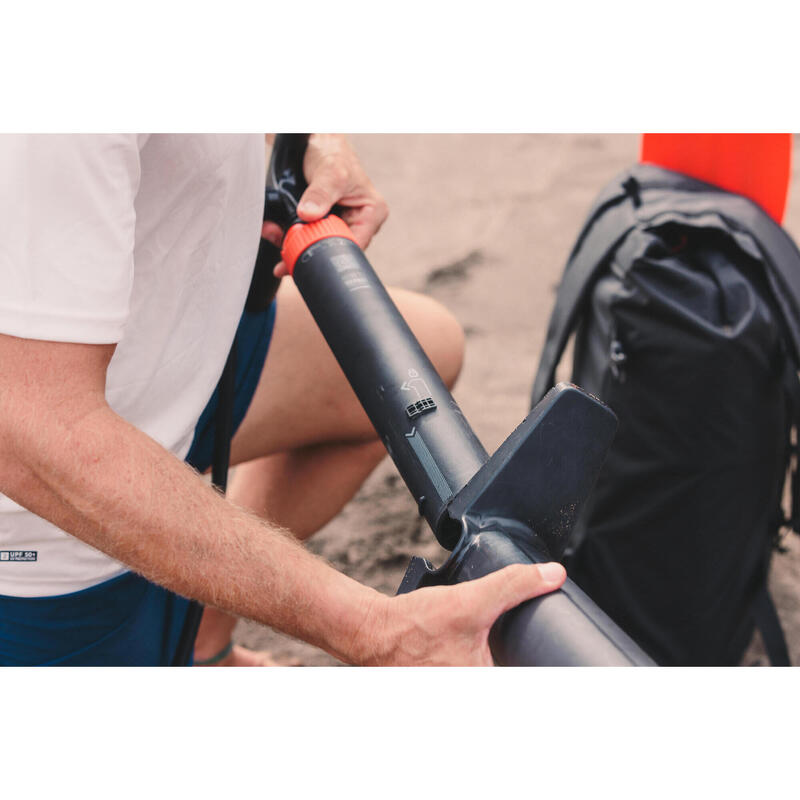 Bomba compacta de Stand up paddle e kayak dupla ação alta pressão 0-20PSI