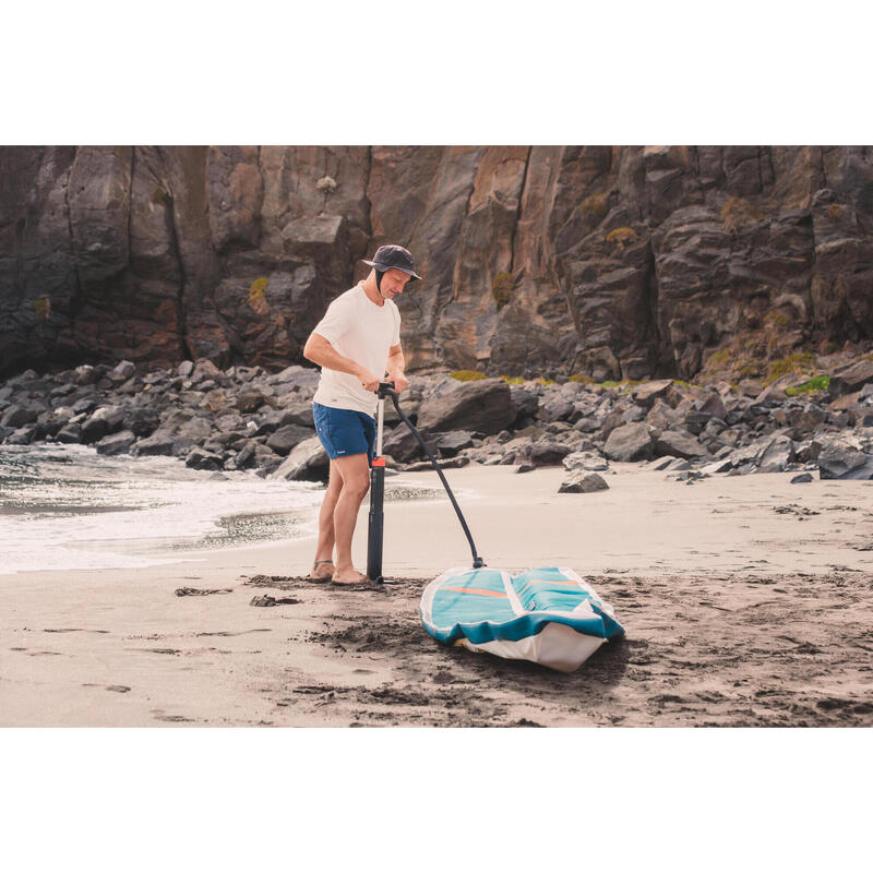 Bomba compacta de Stand up paddle e kayak dupla ação alta pressão 0-20PSI