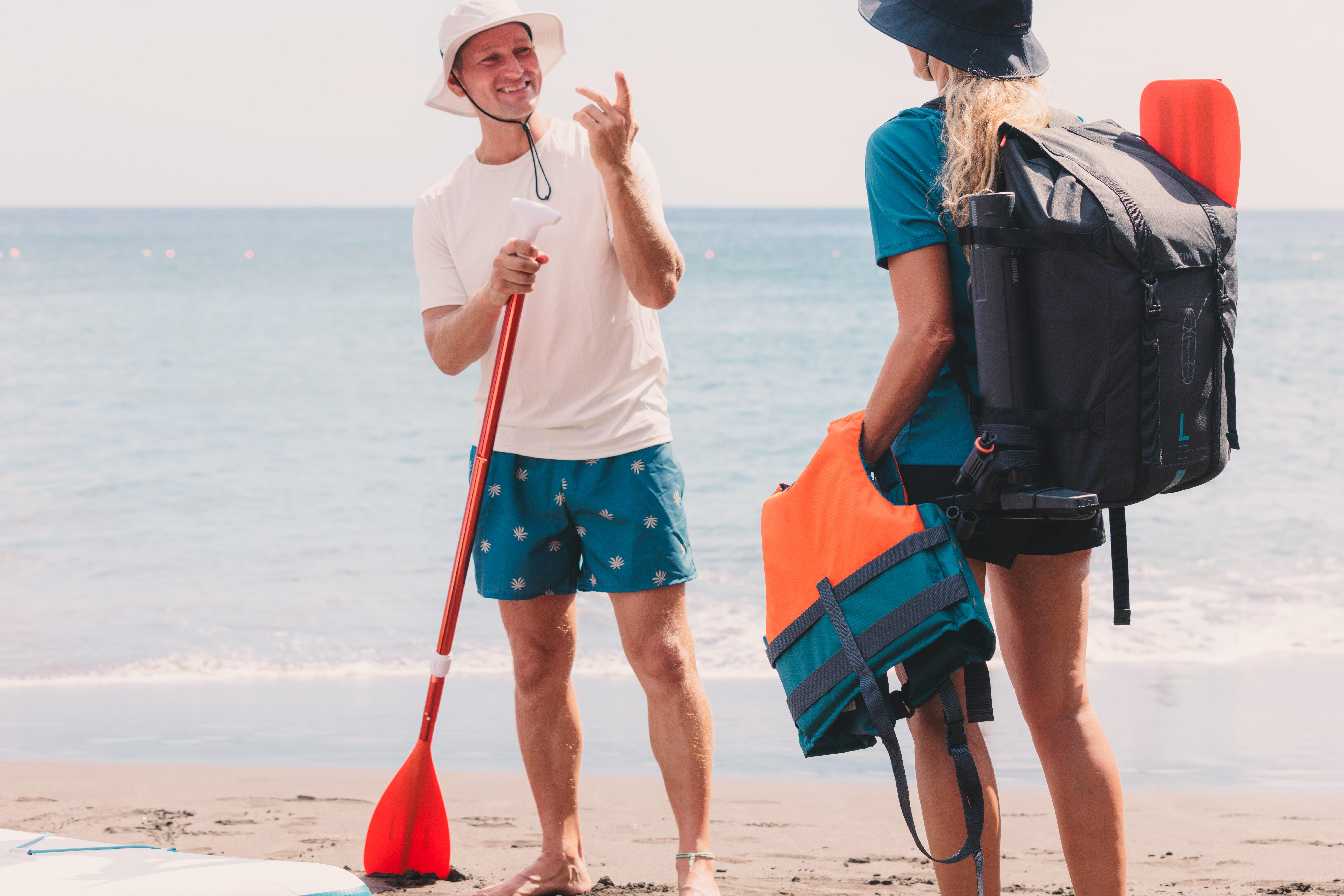 10' Inflatable Paddle Board, SUP 100 Compact L - DECATHLON