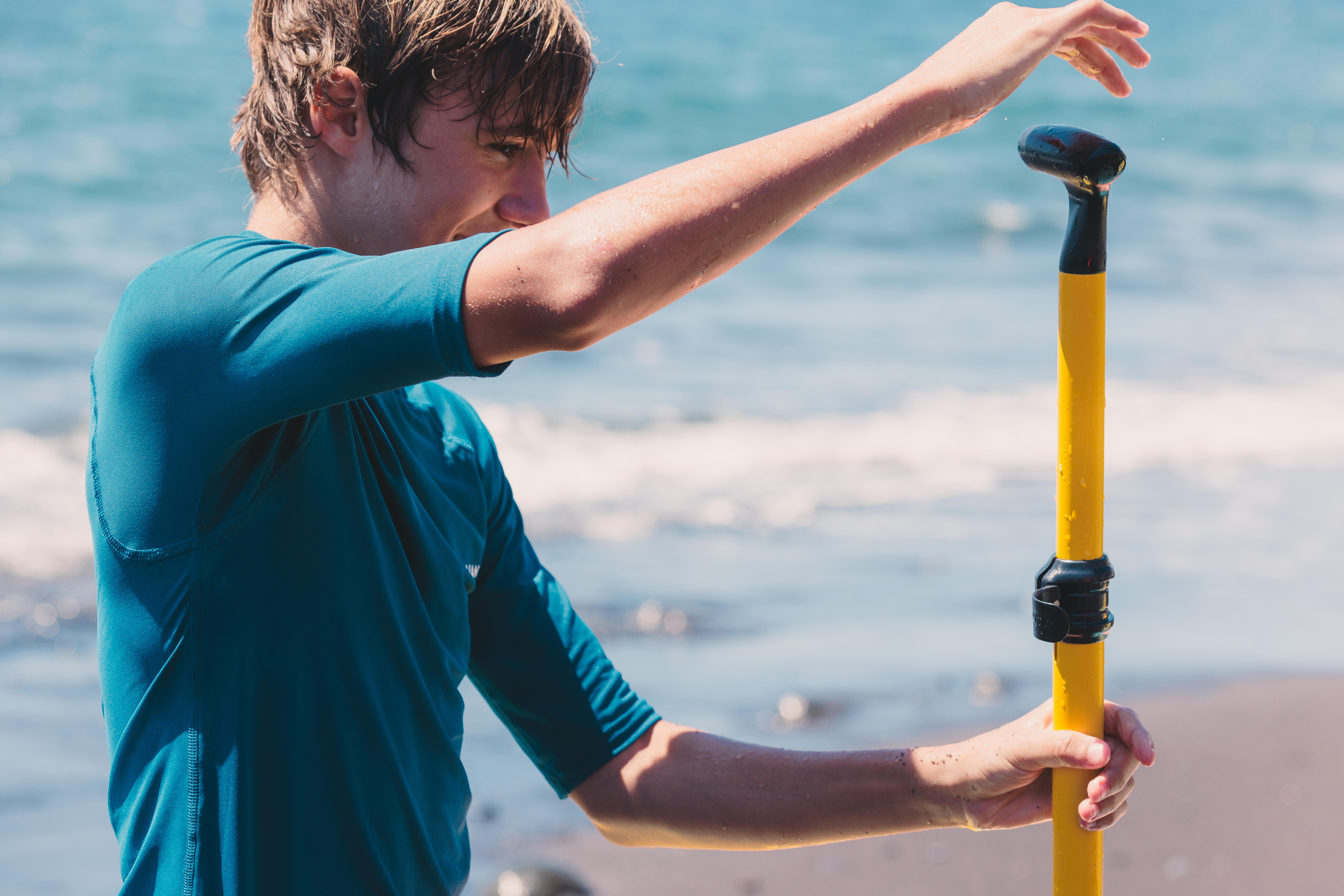 Adjustable Paddle 130-170 cm - 3-section Yellow - ITIWIT