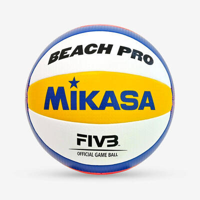 Beachvolleybal maat 5 mikasa bv550c eu beach pro geel en blauw