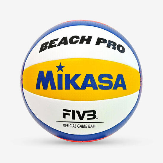 Ballon de beach volley Taille 5 - Mikasa BV550C EU Beach Pro jaune et bleu