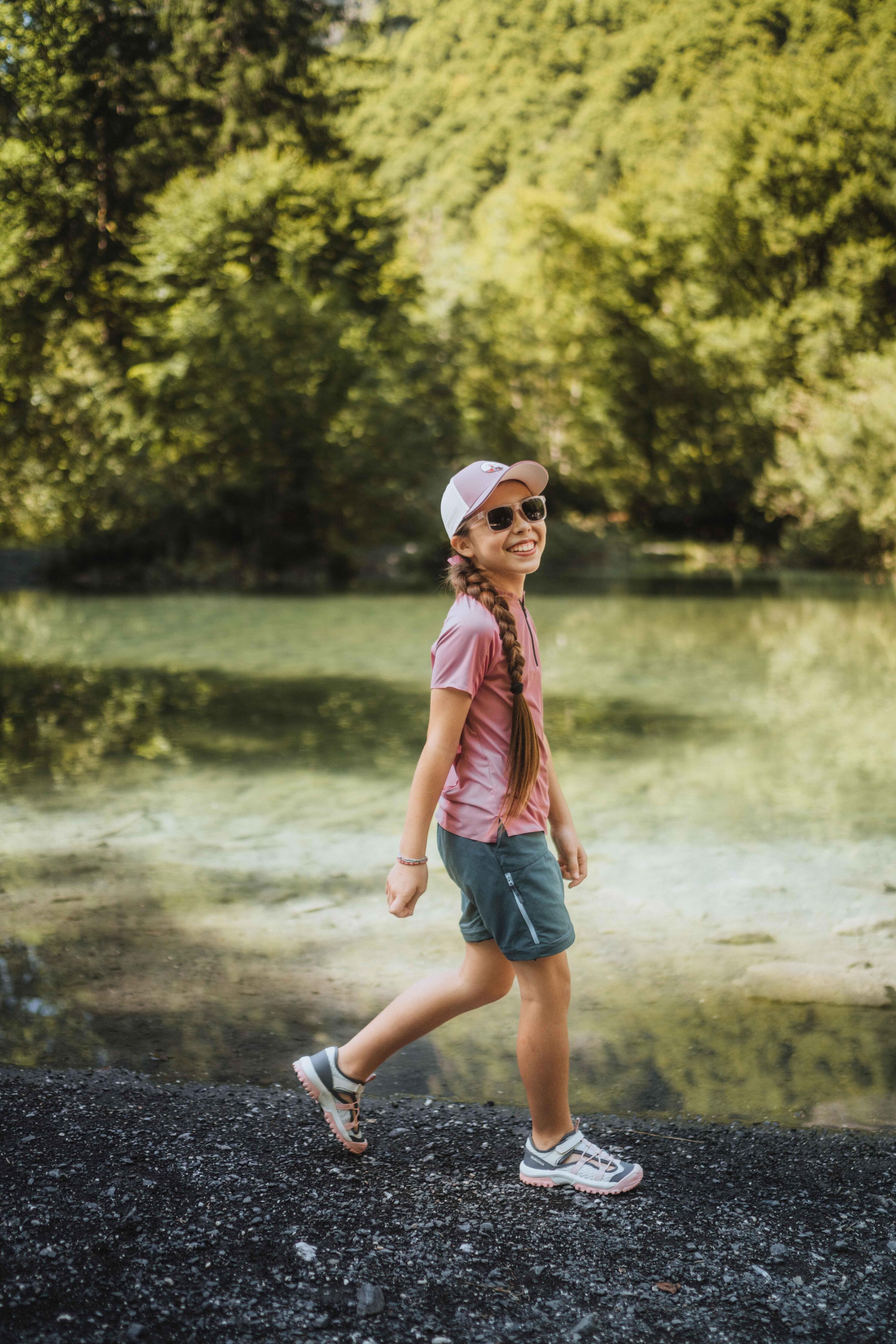 Pantalon de randonnée convertible enfant, MH 500 16/17