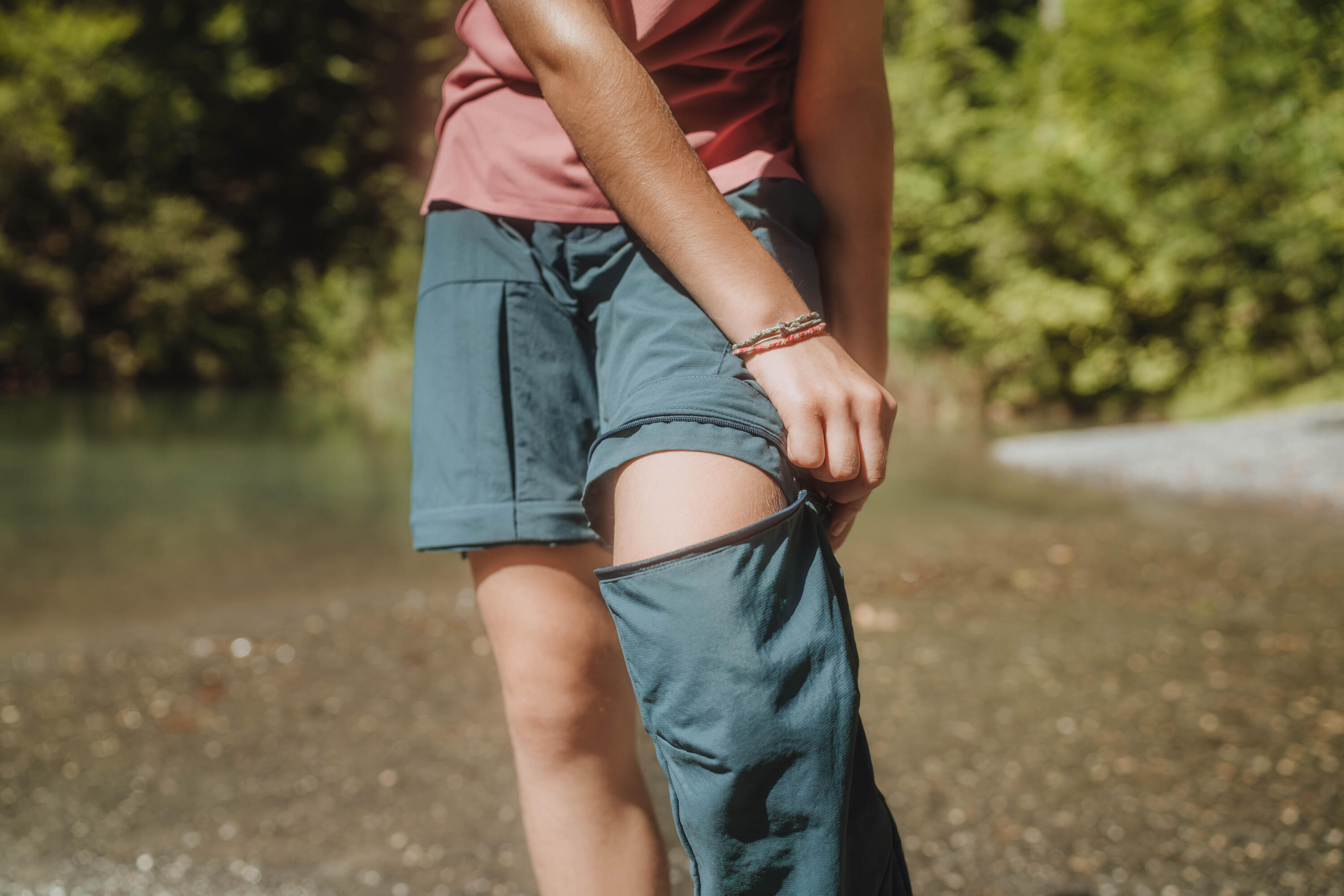 Pantalon de randonnée convertible enfant, MH 500 14/17