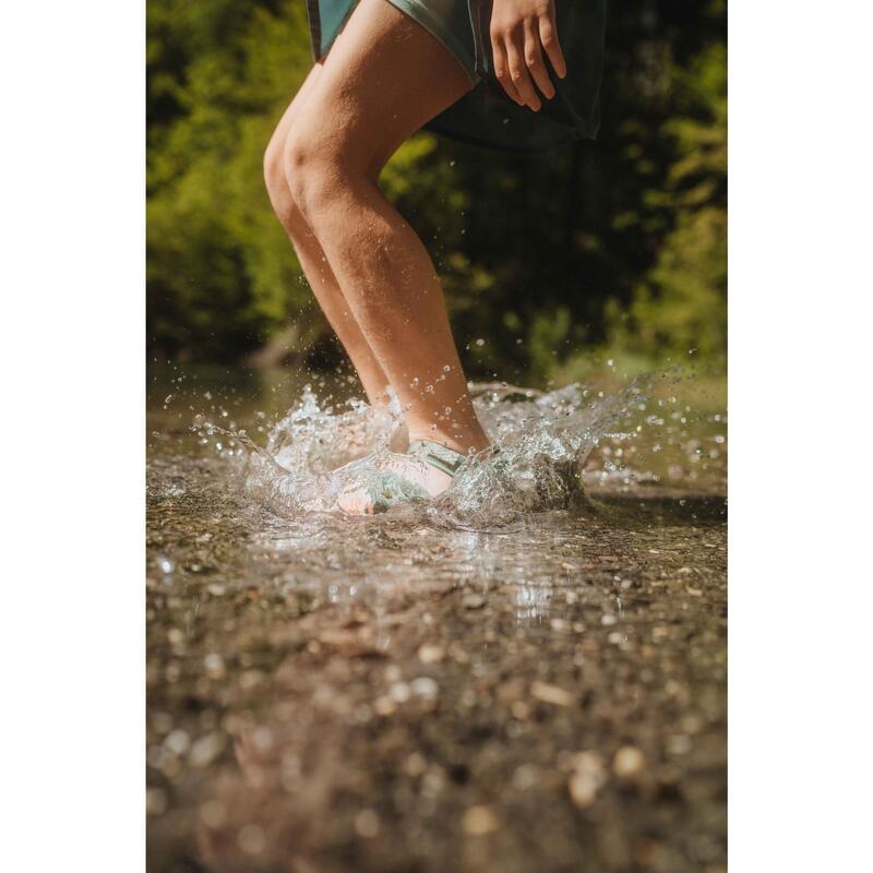 Sandale Drumeție NH100 Mărimi 24-31 Kaki Copii 