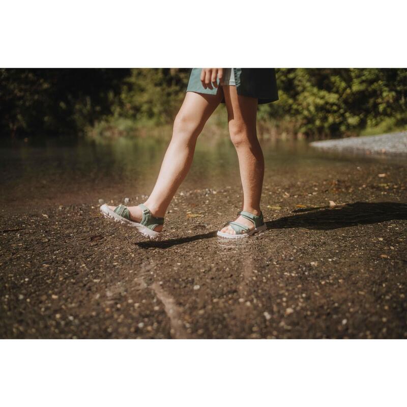 Sandale Drumeție NH100 Mărimi 24-31 Kaki Copii 