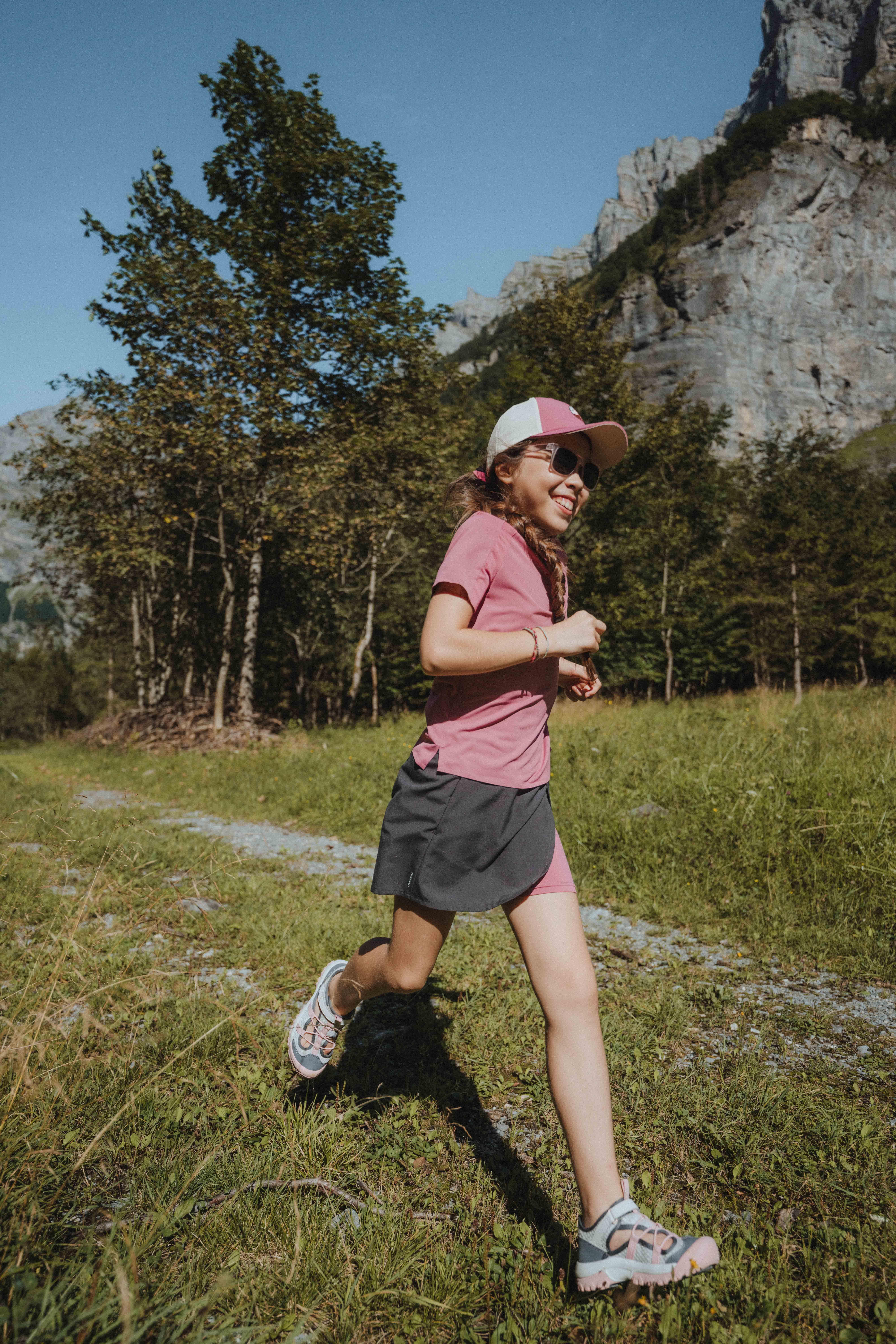 Kids' Breathable Hiking Sandals - MH 900 Pink - QUECHUA
