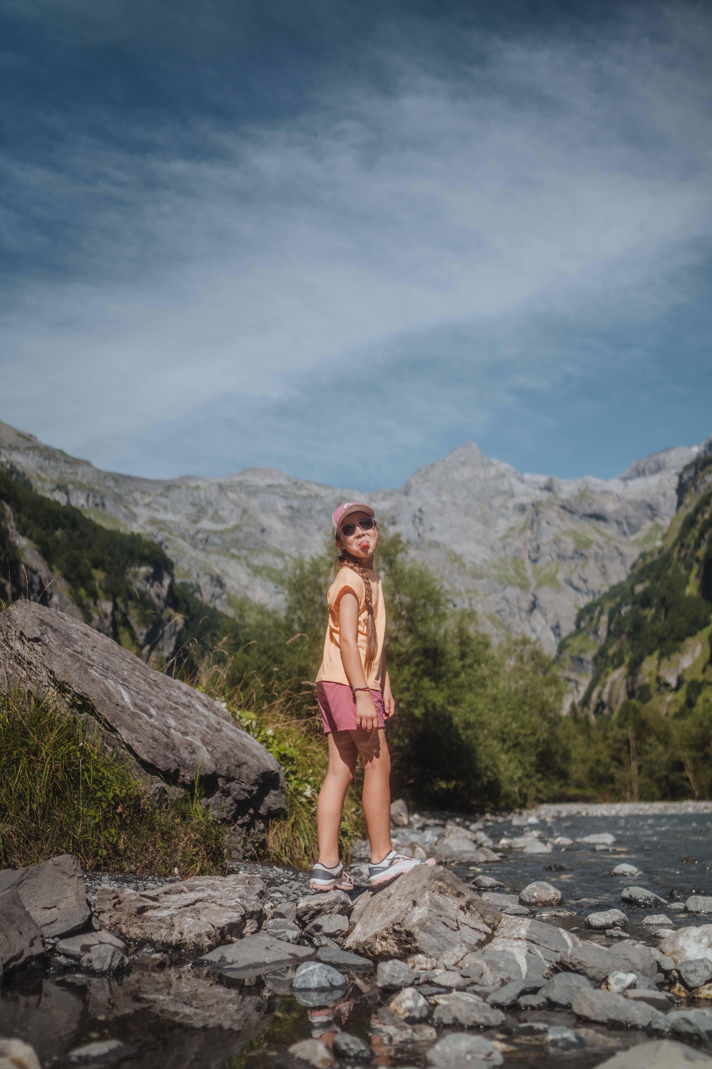 Sandales respirantes de randonnée enfant - MH 900 rose 15/15