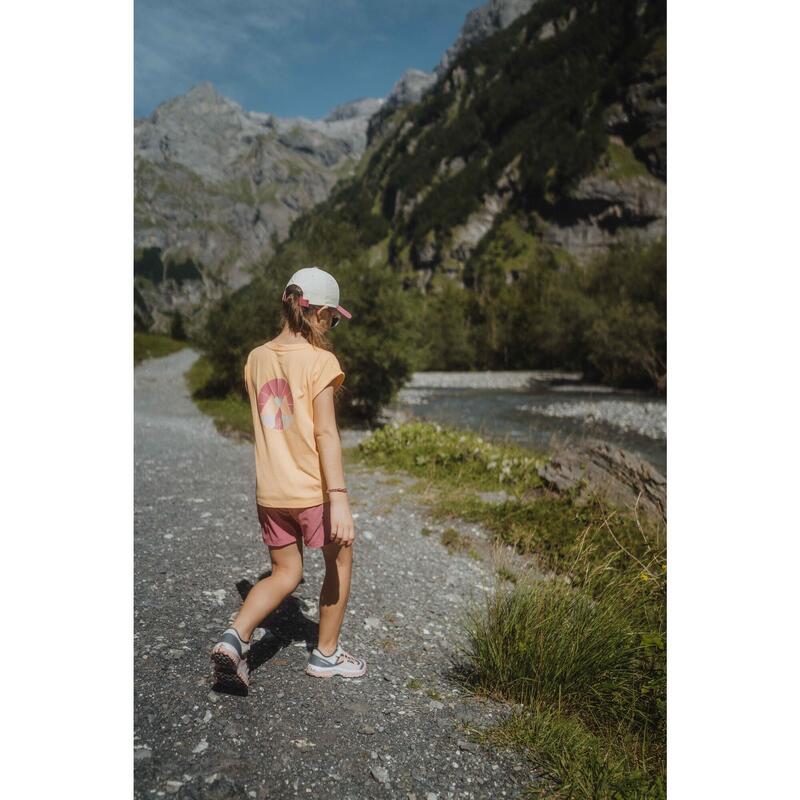 Tricou Drumeție NH100 Portocaliu Copii 7-15 ani