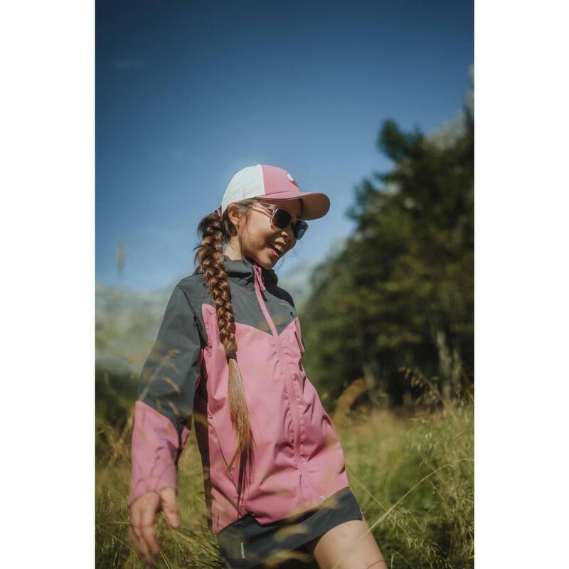 Regenjas voor wandelen meisjes 7-15 jaar MH500 roze