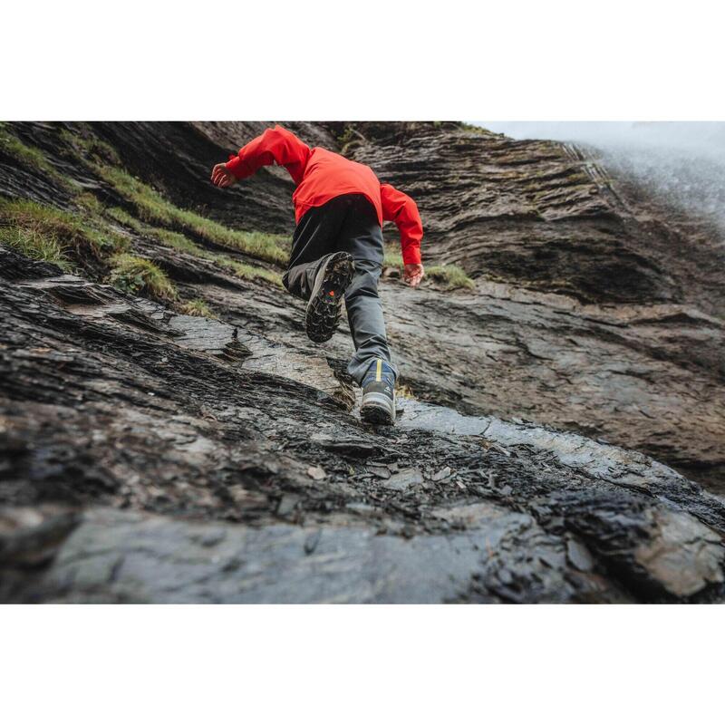 Veste de randonnée montagne imperméable légère enfant 7-15 ans, MH900 orange