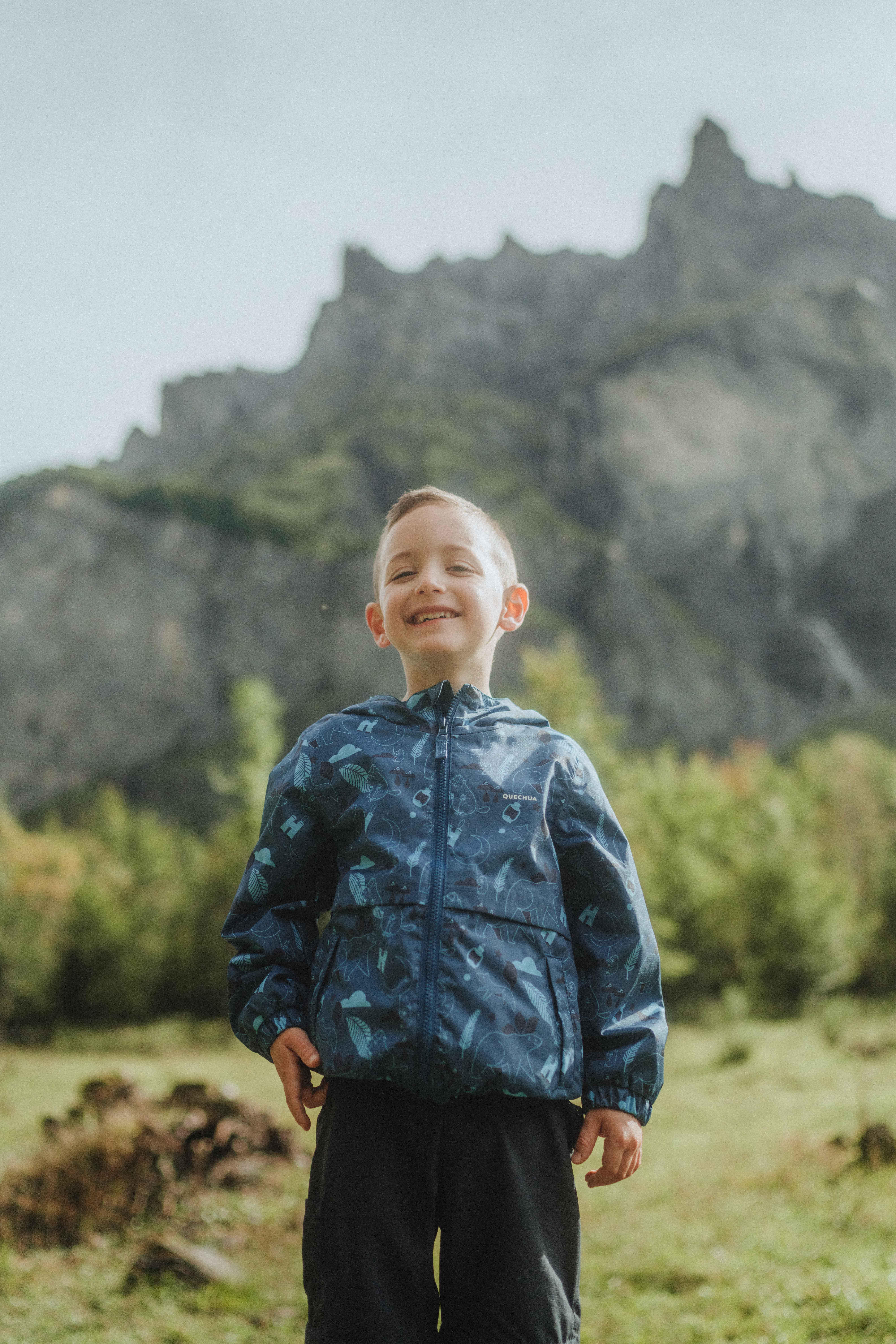 Kids’ Waterproof Hiking Jacket - MH 500 - QUECHUA