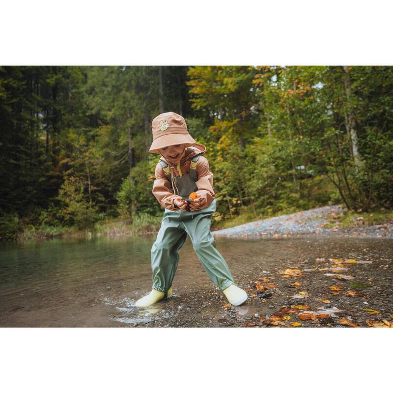 Salopette de randonnée imperméable enfant 2-6 ans, MH900 vert
