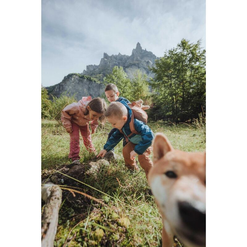Dětská turistická nepromokavá bunda MH 100