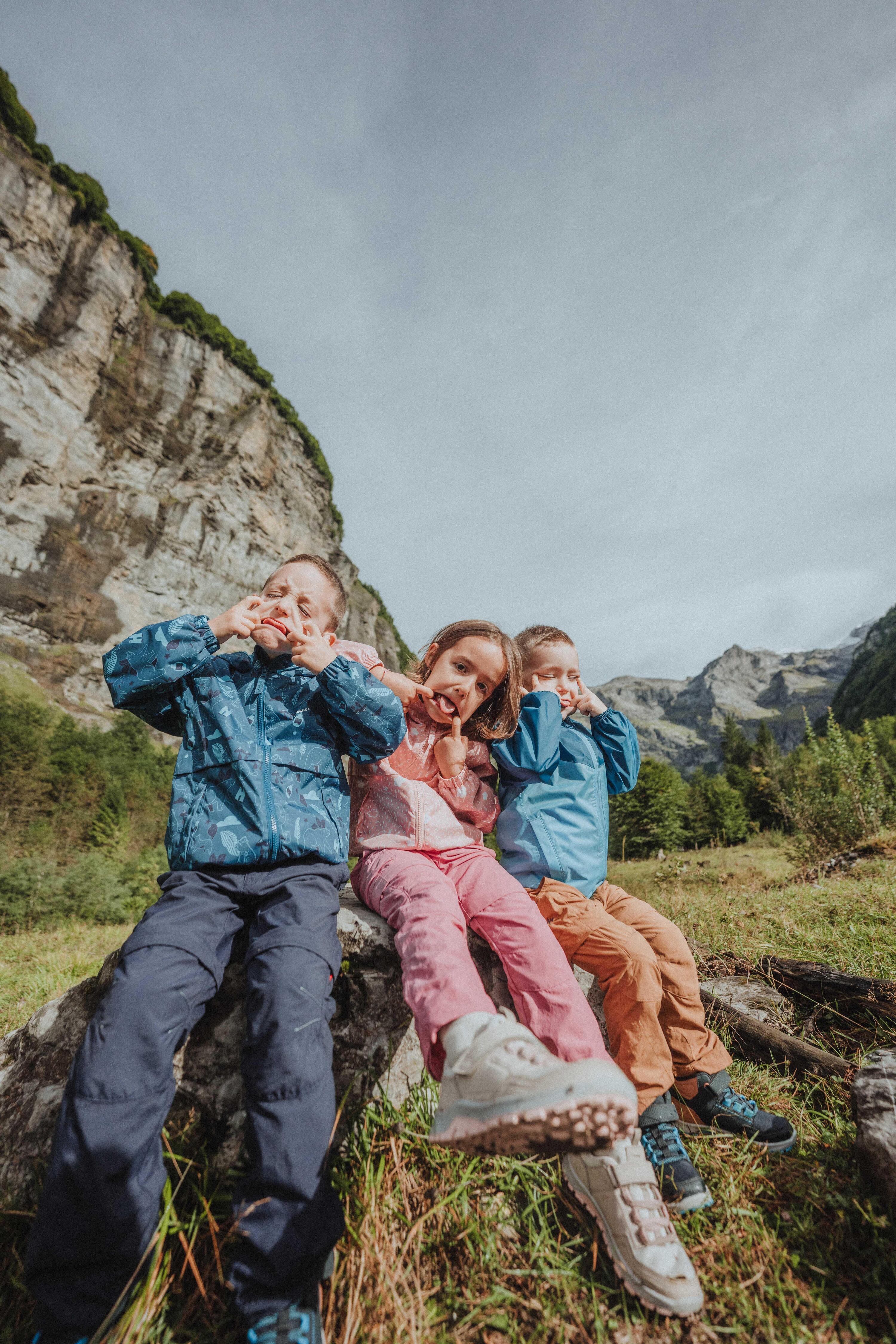 Manteau de randonnée imperméable enfant, MH 500 Âge 2-6 ans 13/15