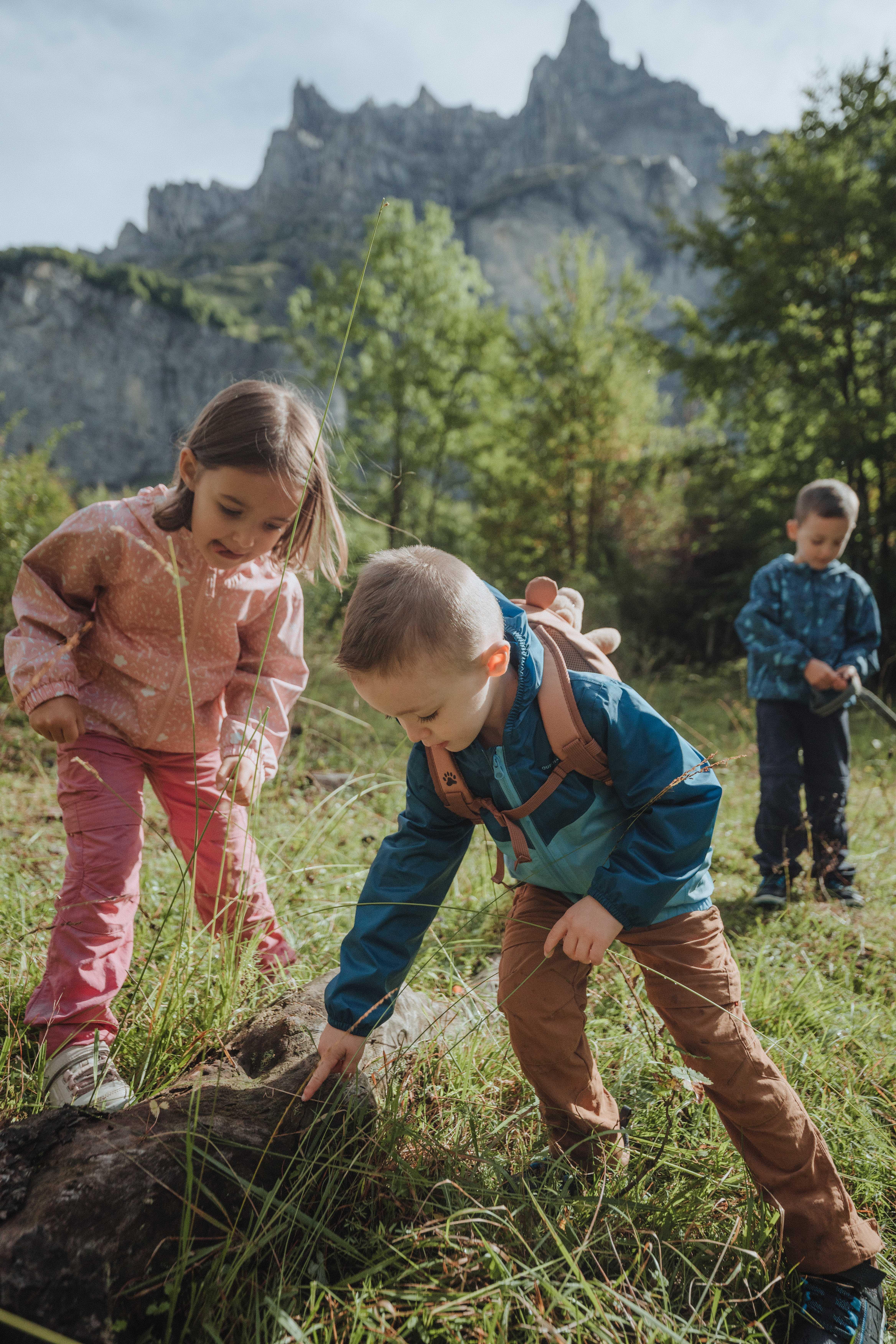 Kids' Modular Hiking Pants - MH 500 Ages 2-6 Pink - QUECHUA