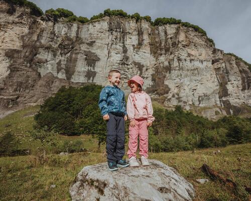 kids hiking