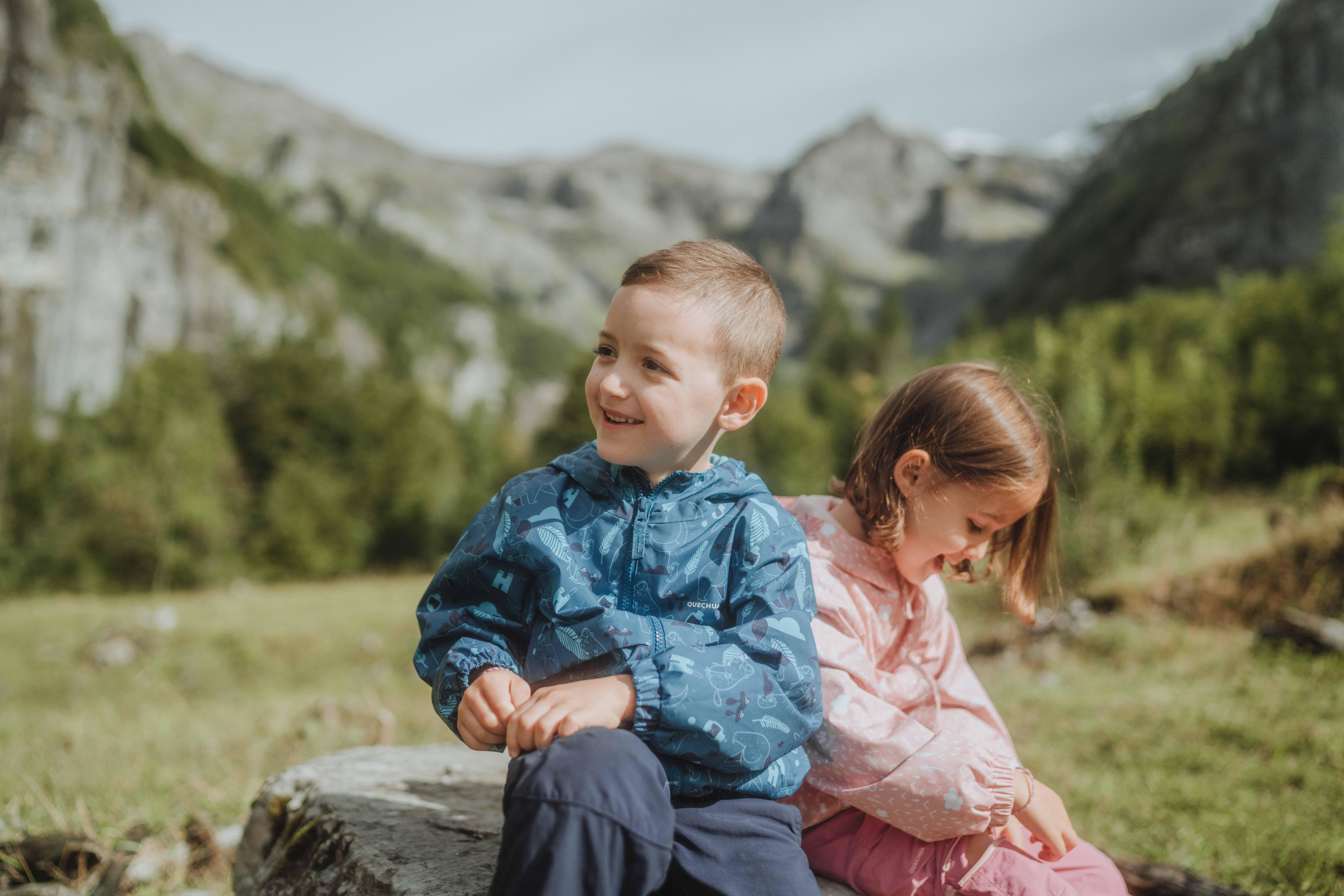 Manteau de randonnée imperméable enfant – MH 500 - QUECHUA