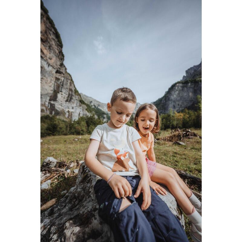 Pantalon de randonnée modulable - MH500 KID bleu - enfant 2-6 ANS