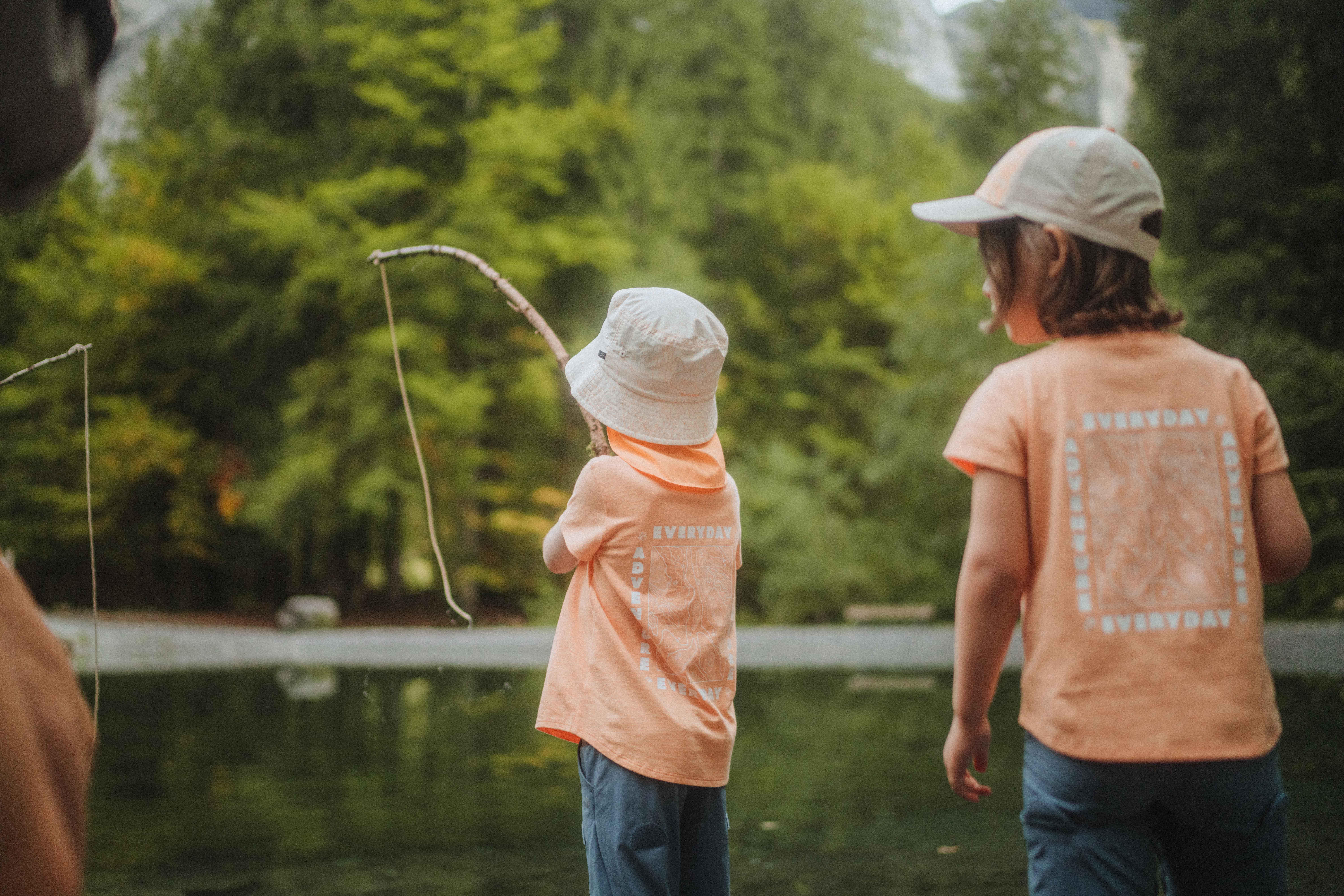 Kids’ Hiking T-shirt - NH 100 Orange Ages 2-6 - QUECHUA