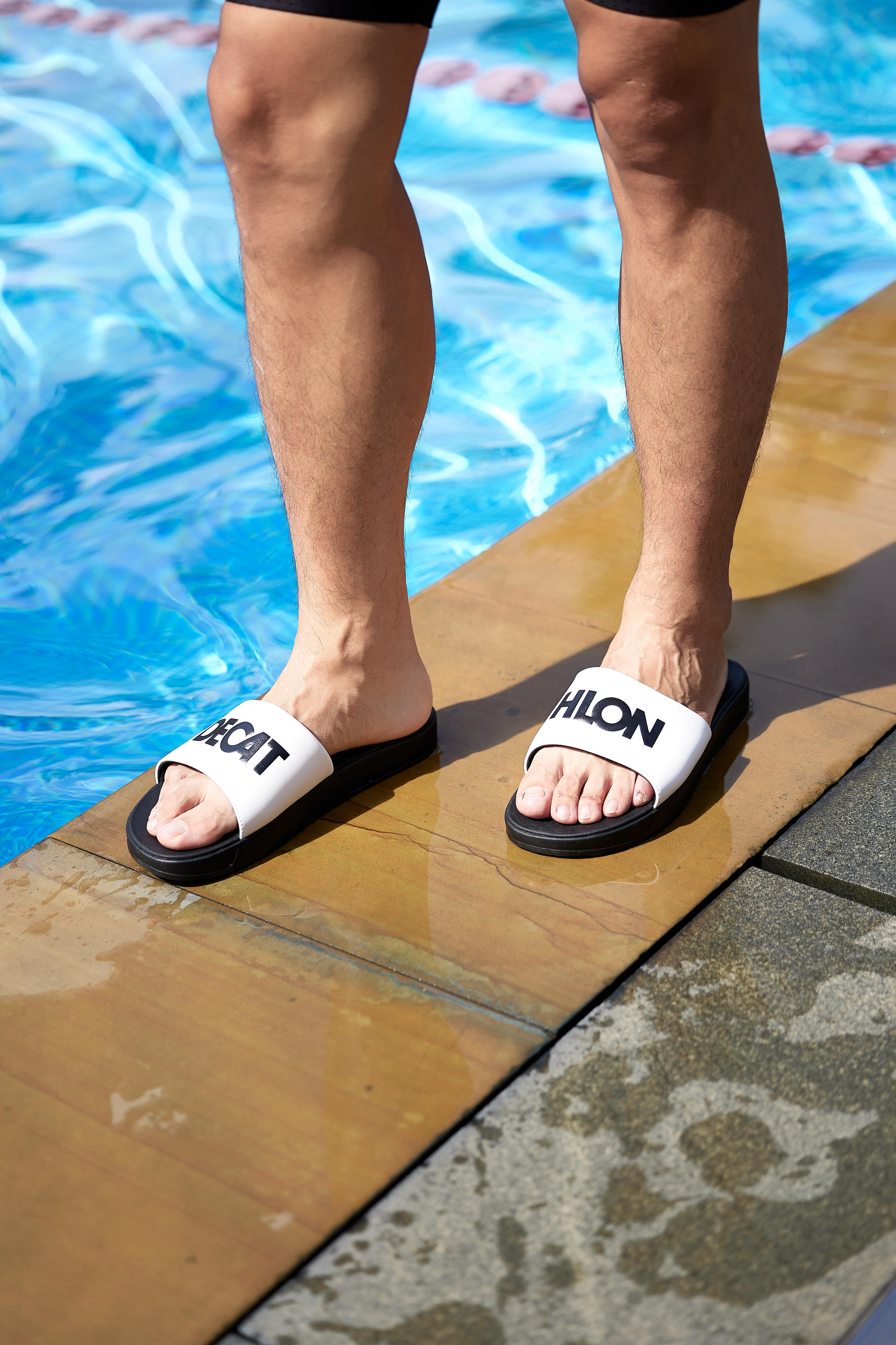 サンダル・ミュール POOL SLIDE SANDALS Pool slide sandals 900 collector black white