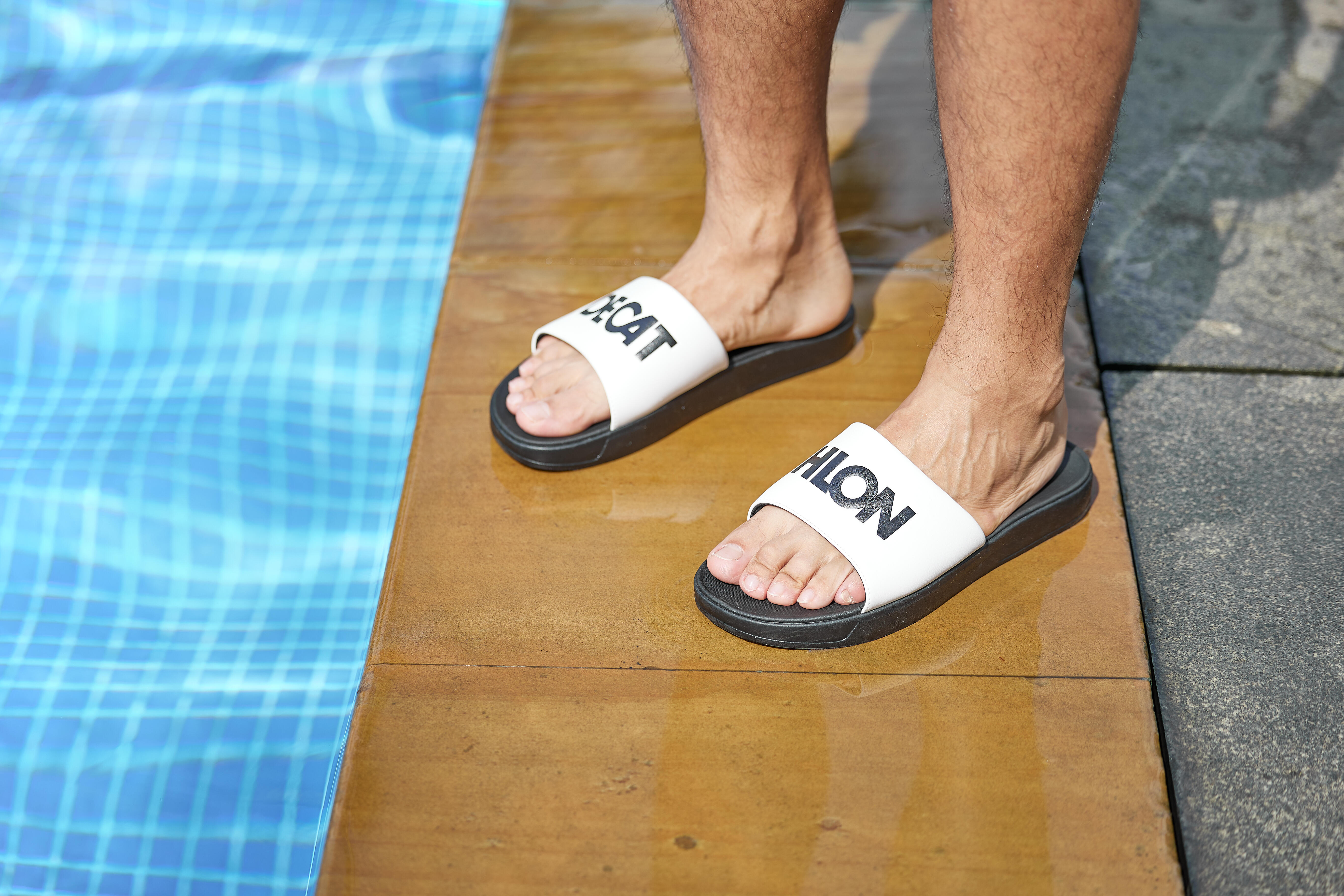 サンダル・ミュール POOL SLIDE SANDALS Pool slide sandals 900 collector black white