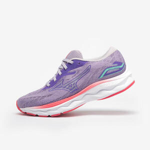Zapatillas running carretera camino estabilizado mujer Mizuno Wave Impulse Malva